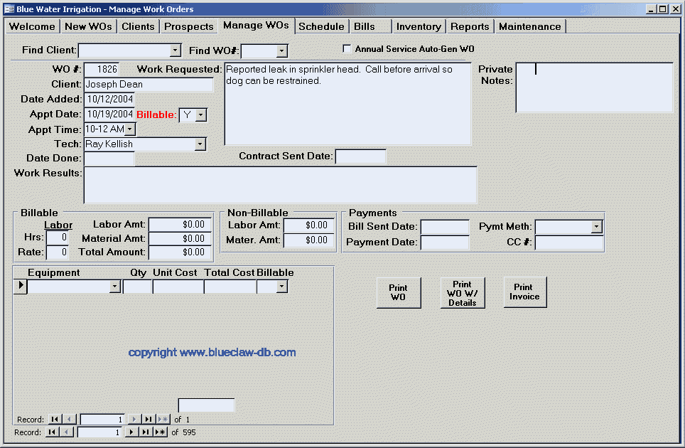 Work Order Management