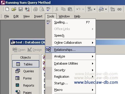 Access Table Joins Tools Relationships
